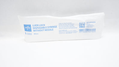 Medline SYR130010 Luer Lock Syringe Without Ndle 30ml